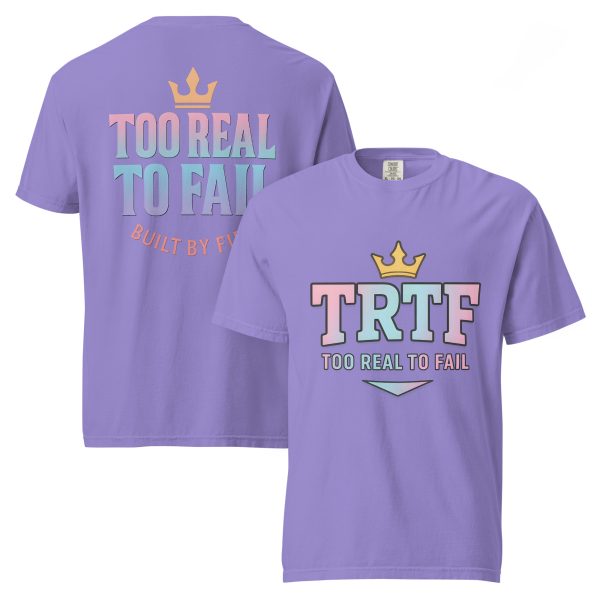 TRTF | Built By Fire – heavyweight t-shirt Cotton Candy Drop - Image 5
